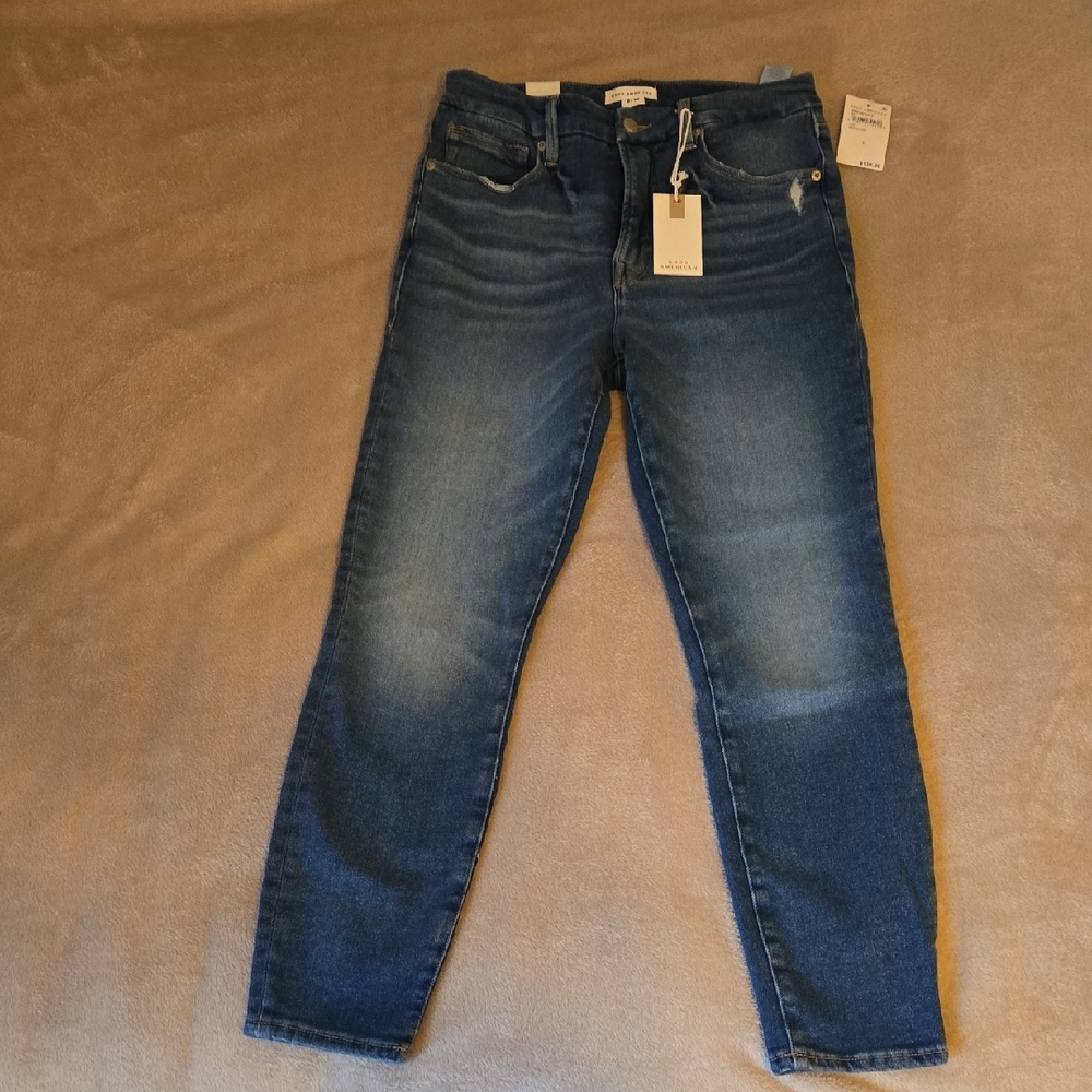 Good American Good Waist Skinny Jeans Sz 8/29 NWT